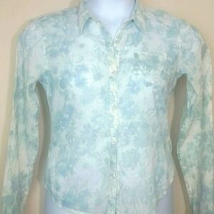 Top blouse shirt button down long sleeve
